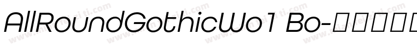 AllRoundGothicWo1 Bo字体转换